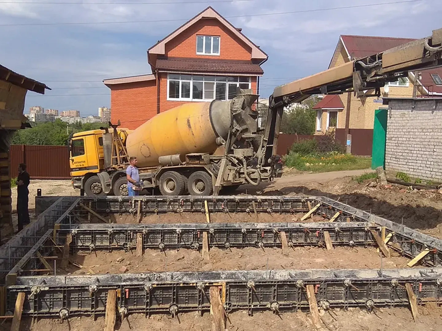Армирование ленточного фундамента под пристрой
